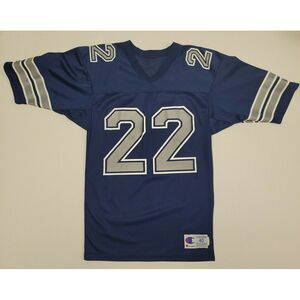 Vintage Champion Dallas Cowboys Emmitt Smith Size‎ 40 #22 Jersey Blue USA Made
